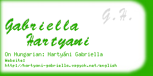 gabriella hartyani business card
